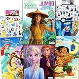 Disney Princess Coloring Book Set for Kids - Activities, Stickers and Games - Featuring Disney Princess, Frozen, Moana and Raya and The Last Dragon