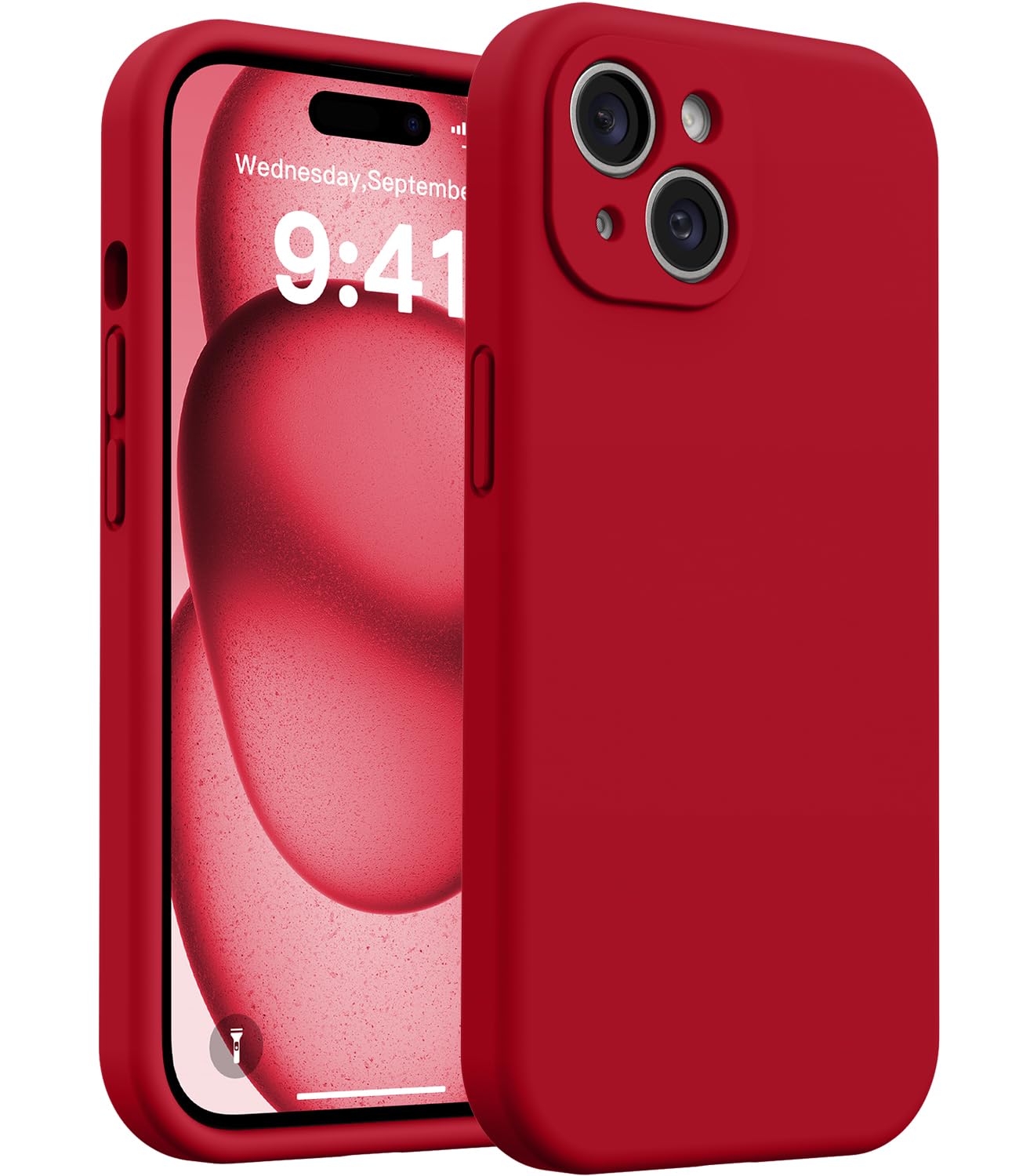 AOTESIER Magnetic for iPhone 15 Case, Upgraded Full Camera Protection | Food Grade Silicone | MagSafe Compatible | Shockproof Protective Phone Case