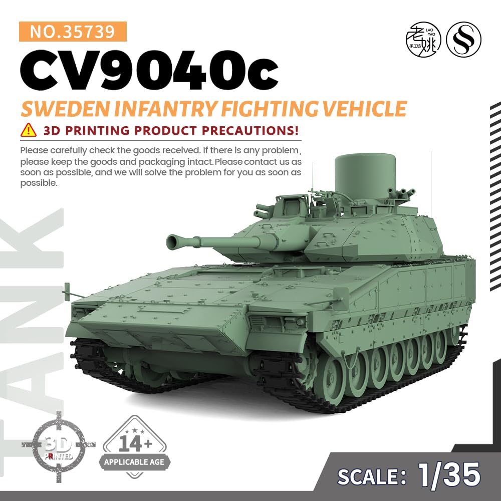 MRY-SFW SS35739 1/35 zestaw do budowy modelu wojskowego Szwecja CV9040C czołg ochronny