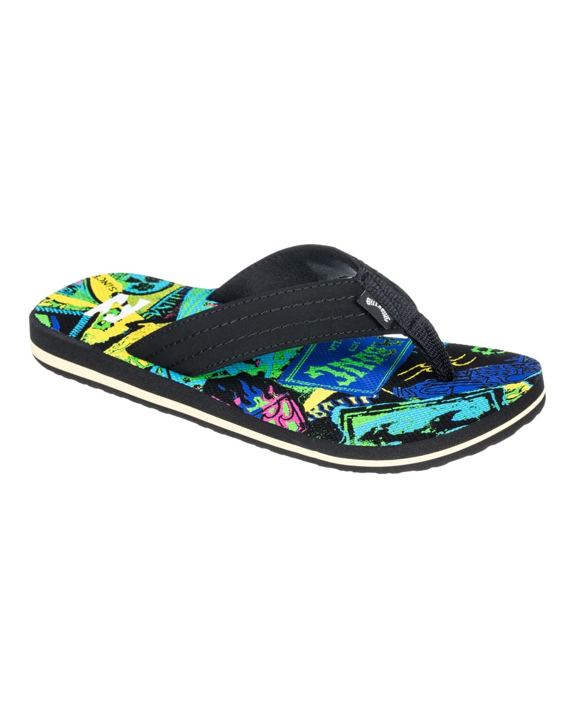 Billabong All Day Theme Boy Sandal, Black, 3 UK
