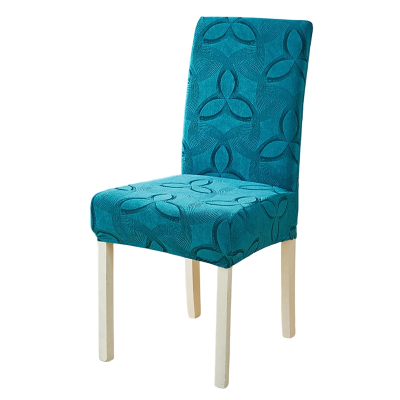 Coprisedie per Sala da Pranzo Set da 2/4/6,Elasticizzati Stampati Coprisedie con Schienale,Universali Quattro Stagioni,per Soggiorno Cucina Hotel Feste(Emerald Green,4Pcs)