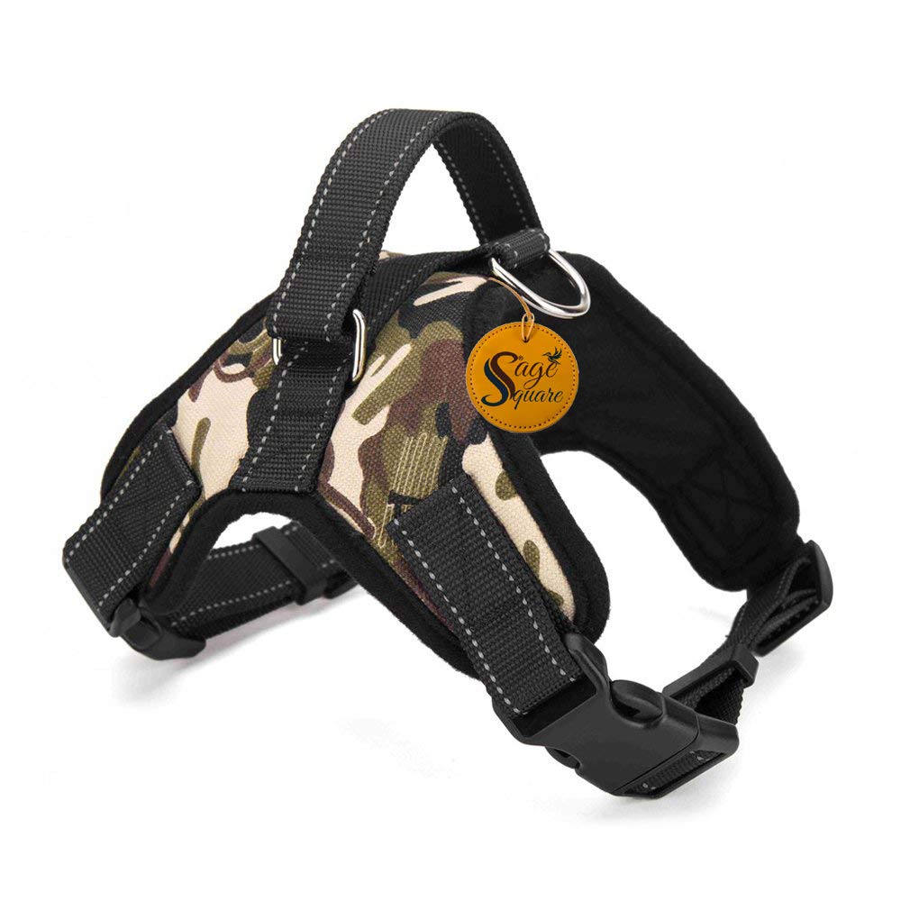 Sage Square Adjustable Cusion Padded Dog Sport Harness with Lifting Handle Extra Confortable (Medium Dogs) (B08B4R3X8G) Amazon Price History, Amazon Price Tracker