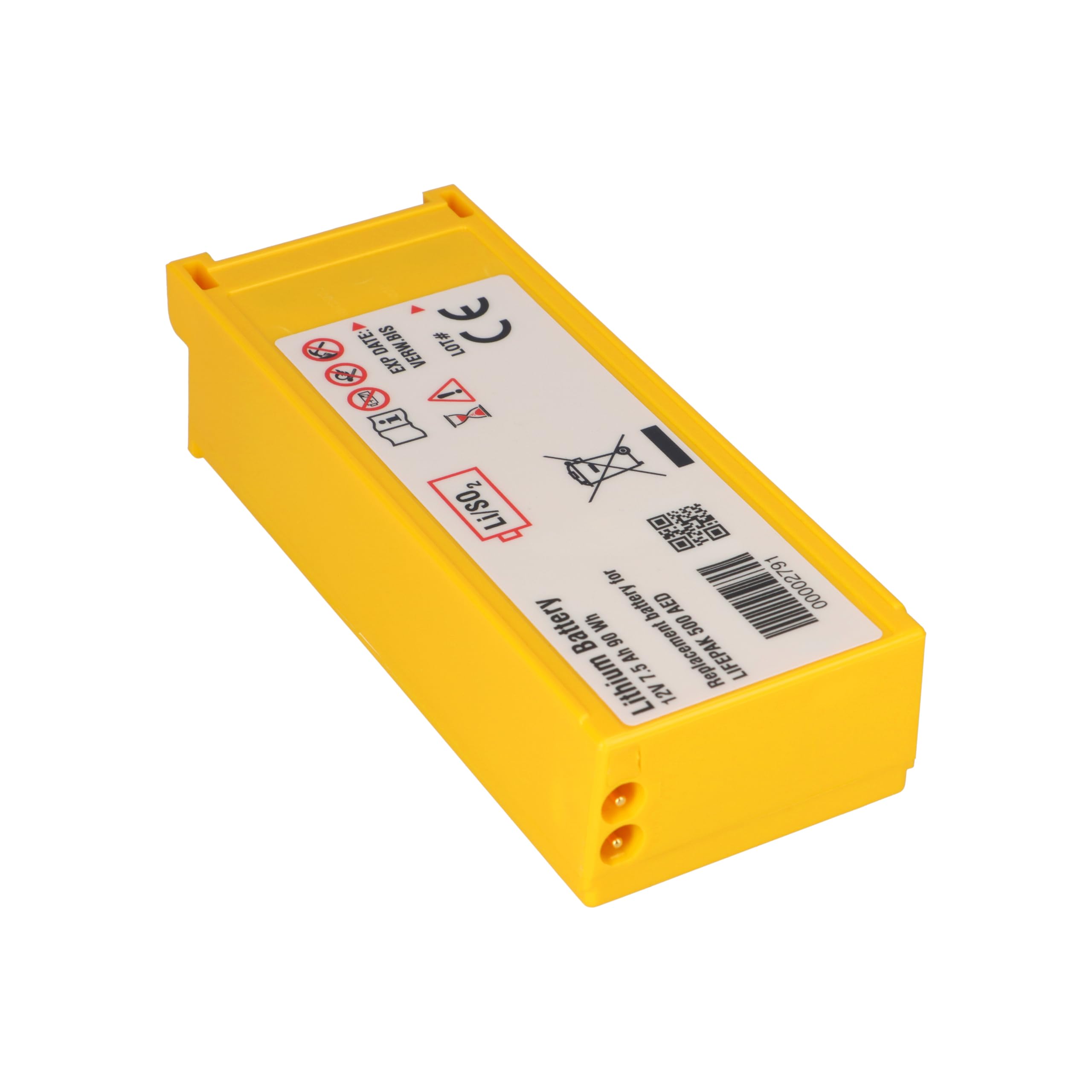 AKKUmed bateria litowa do Physio Control Lifepak 500, 7,5 Ah, 12 V, 190 x 74 x 42 mm