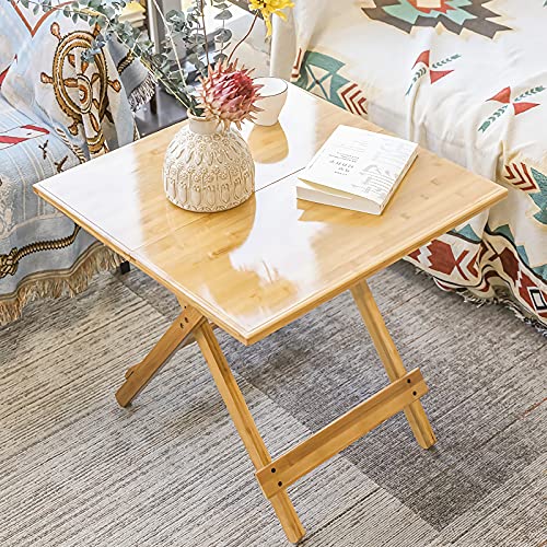 折り畳みテーブル テーブル ガーデンテーブル【幅68×奥行68×高さ63.5cm】折りたたみテーブル カフェテーブル 【組み立て不要】折りたたみ式テーブル ベランダテーブル【コンパクト収納】木製テーブル【屋外·室内兼用】 2枚目