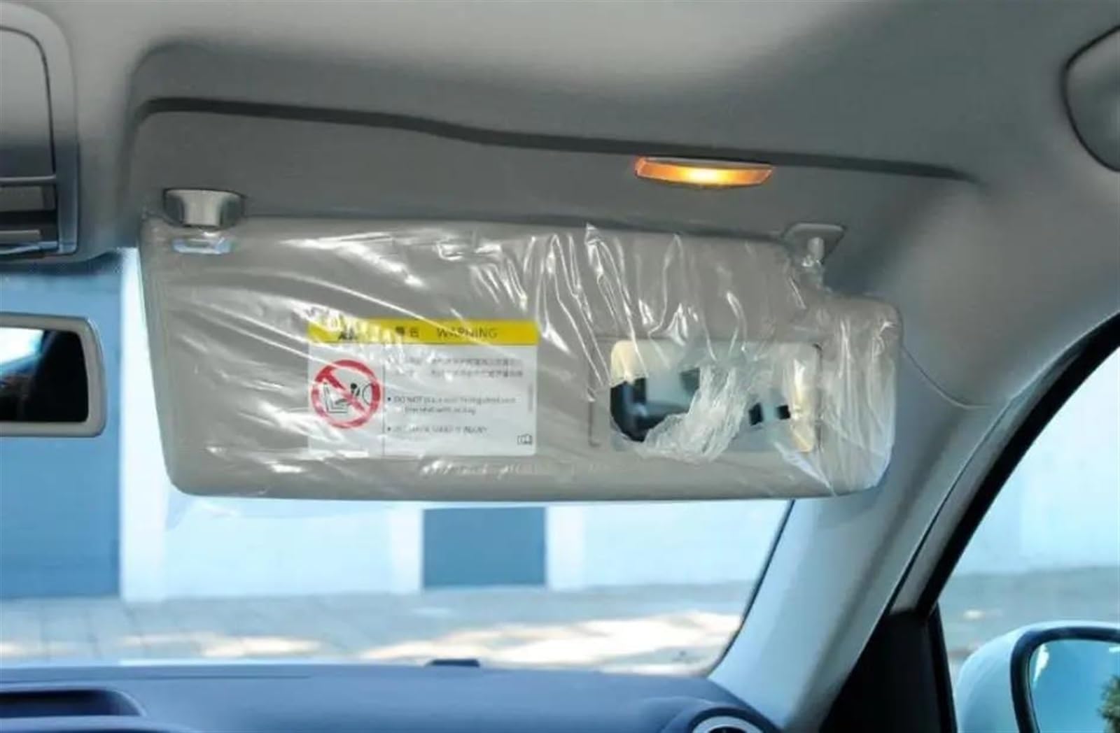 Pare-Soleil de Voiture pour VW Tiguan 2008 2009 2010 2011 2012 2013 2014 2015 2016,Panneau Pare-Soleil Avant de Voiture avec Miroir de Maquillage Accessoires,A-Grey Left