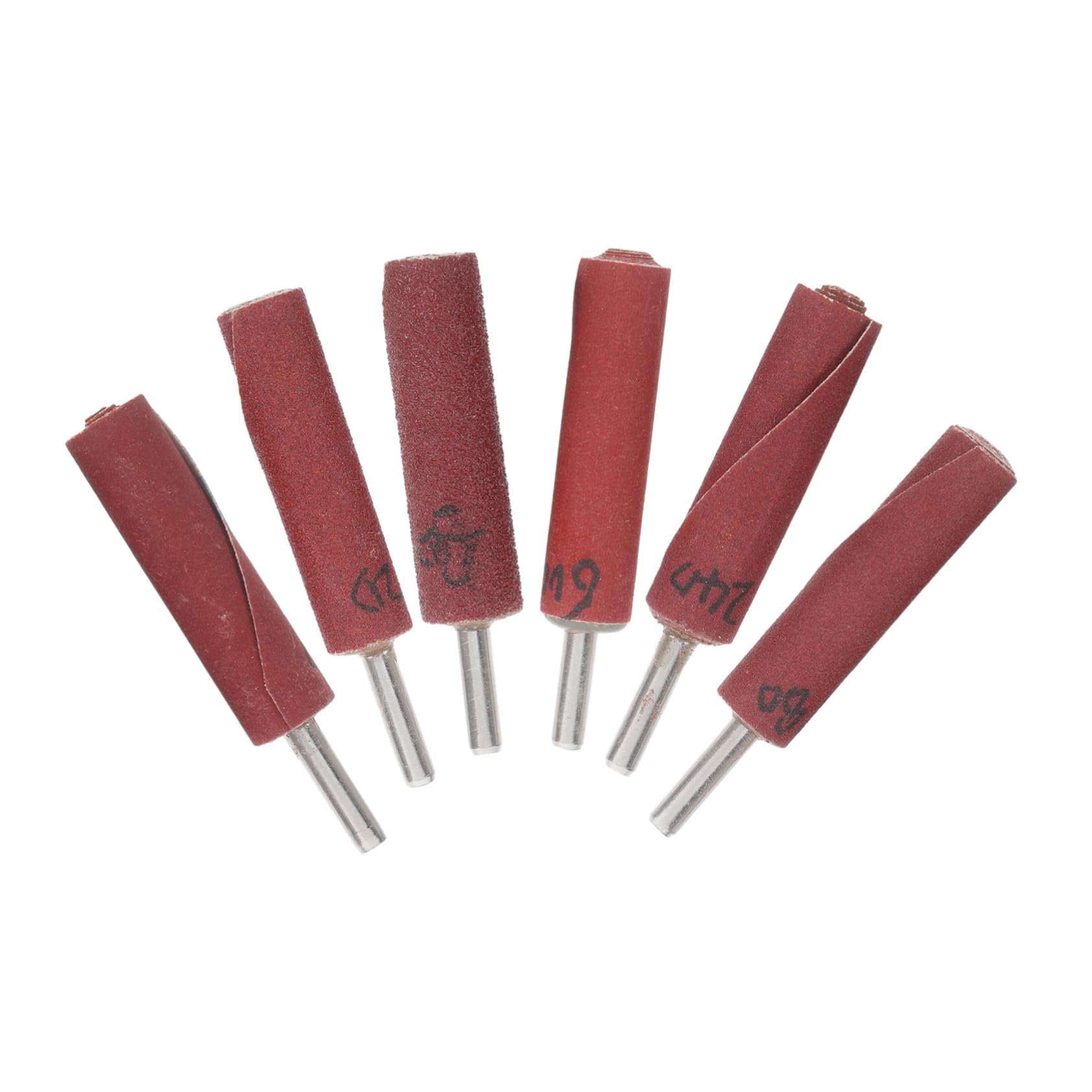 SOLUSTRE 6pcs Abrasive Sandpaper Flap Wheel Sanding Drum For Drill Press Ideal For Polishing Grinding Surface Refinishing For Home Improvement And Professional Use Brown