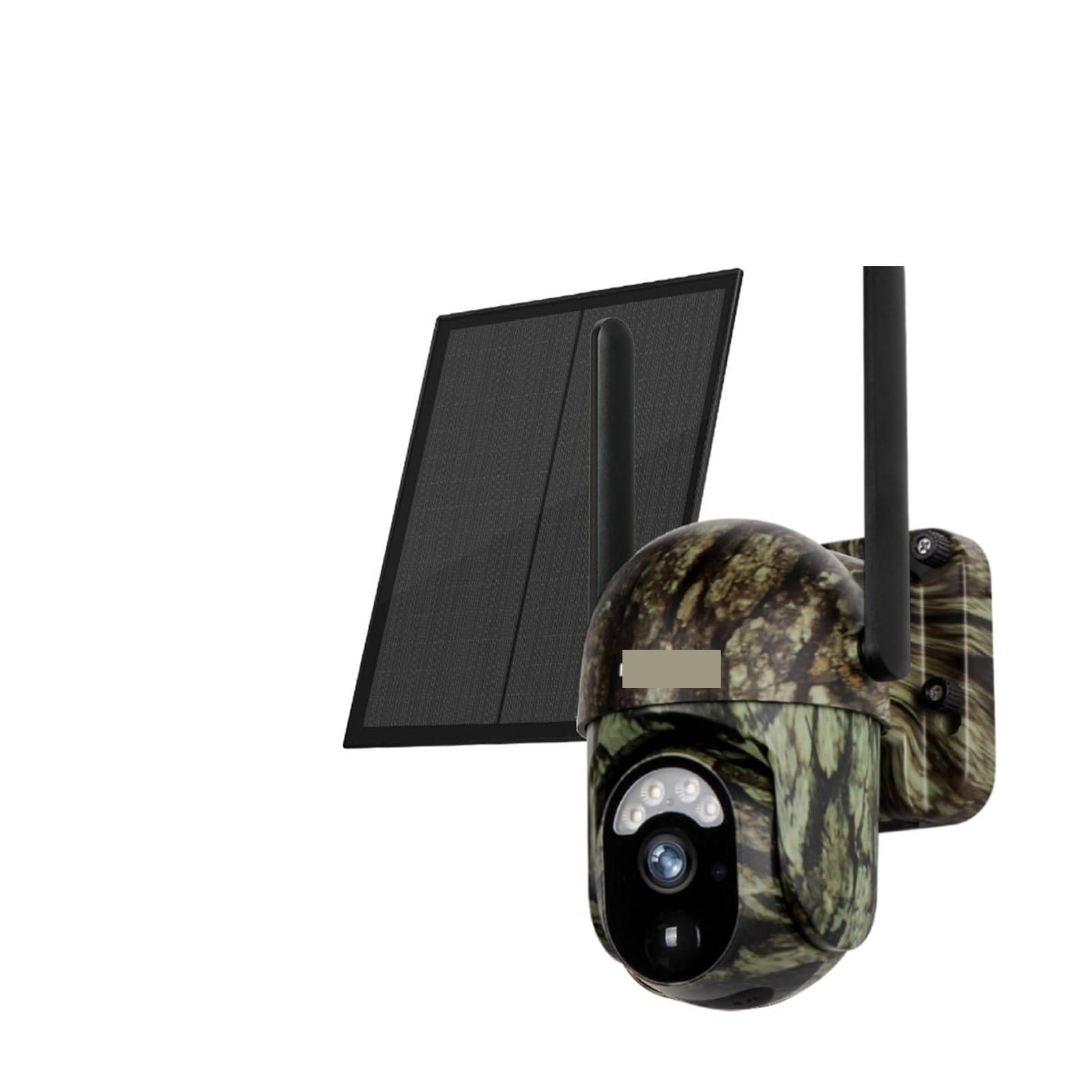 Oshpmbdlyfj 4G No Zoom No Card 12Mp 4G/ Wifi Solar Security Camera 60X Zoom Outdoor Camouflage Ptz Battery Cam Cctv Surveillance Solar Camera(4G No Zoom No Card)