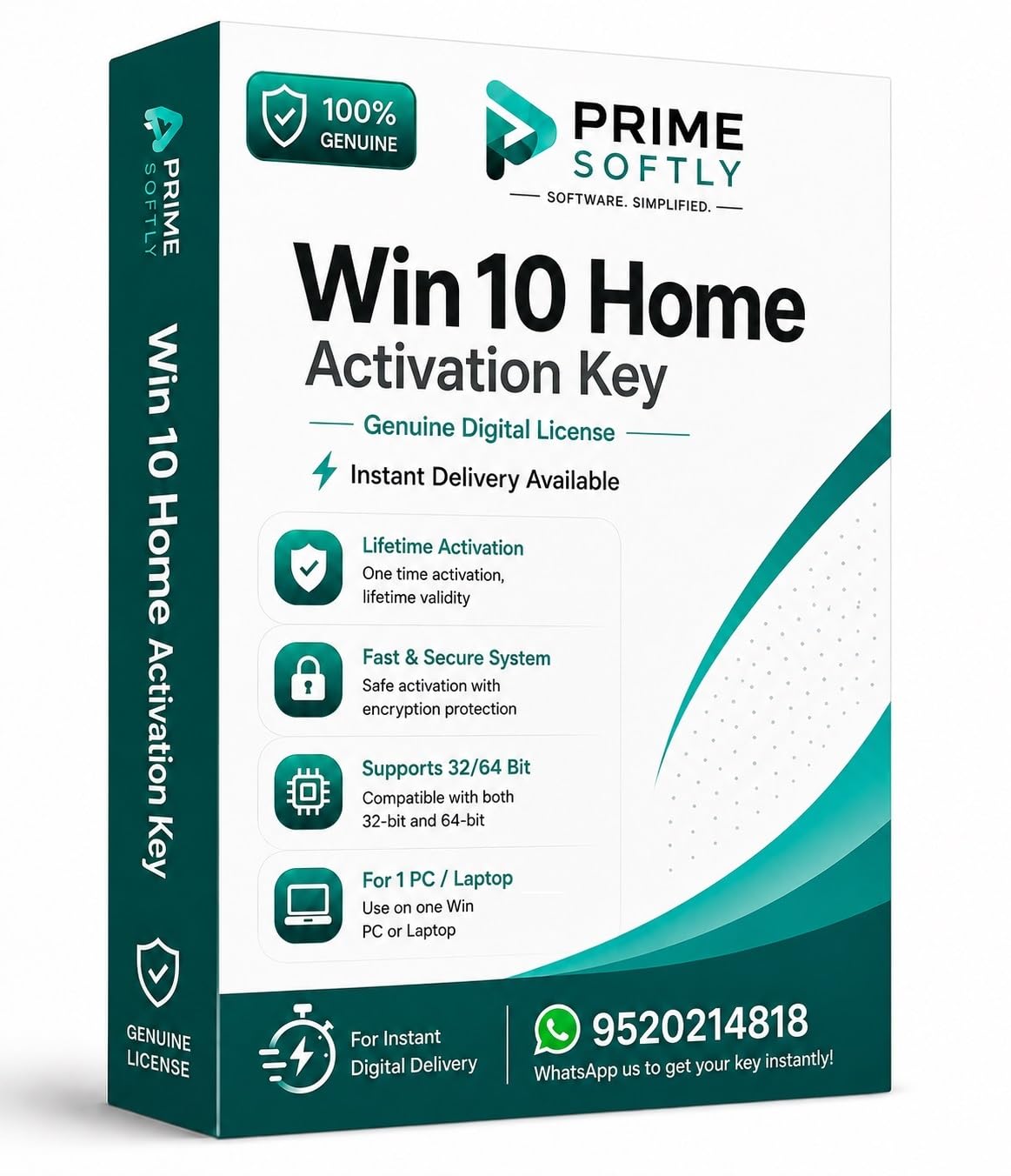 Win 10 Home Digital Activation Key | Compatible with 32/64 Bit Systems-image-20