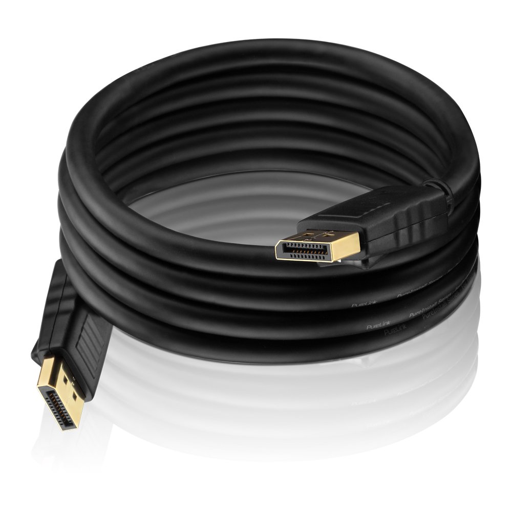 Cavo di collegamento DisplayPort PureLink PI5000-125 (4K UltraHD (2160p), Ethernet), connettore DisplayPort (20 pin) a connettore DisplayPort (20 pin), certificato, 12,5 m, nero