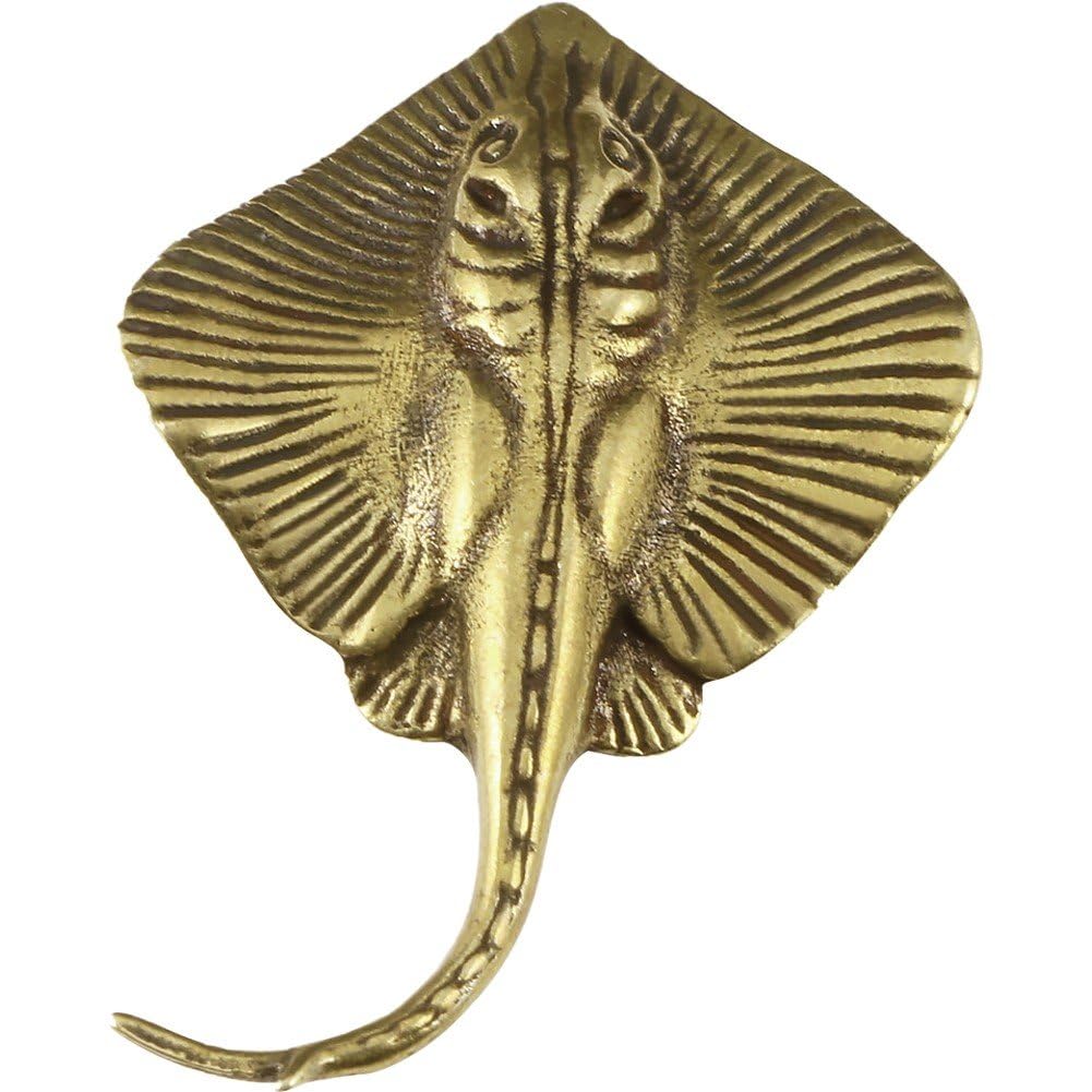 Stakee 1pc Solid Copper Devil Fish Brass Ornaments Exquisite Sculpture Tea Pet Desktop Ornaments Crafts-