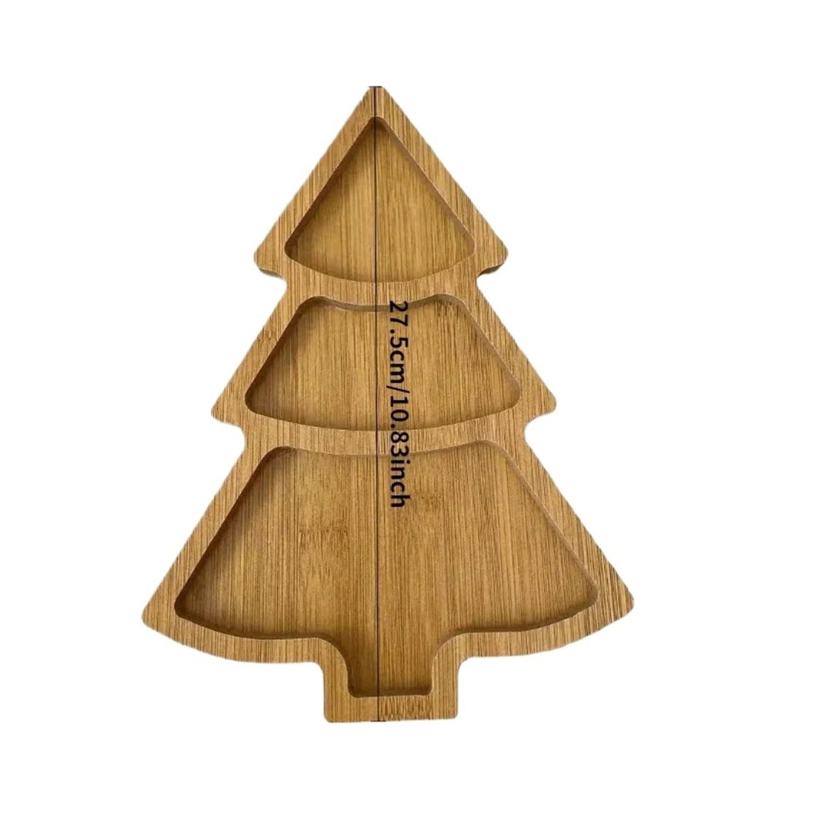 Christmas Multi-Grid Tableware for Dried Fruits and Snacks -for Home and Restaurant Use(A)