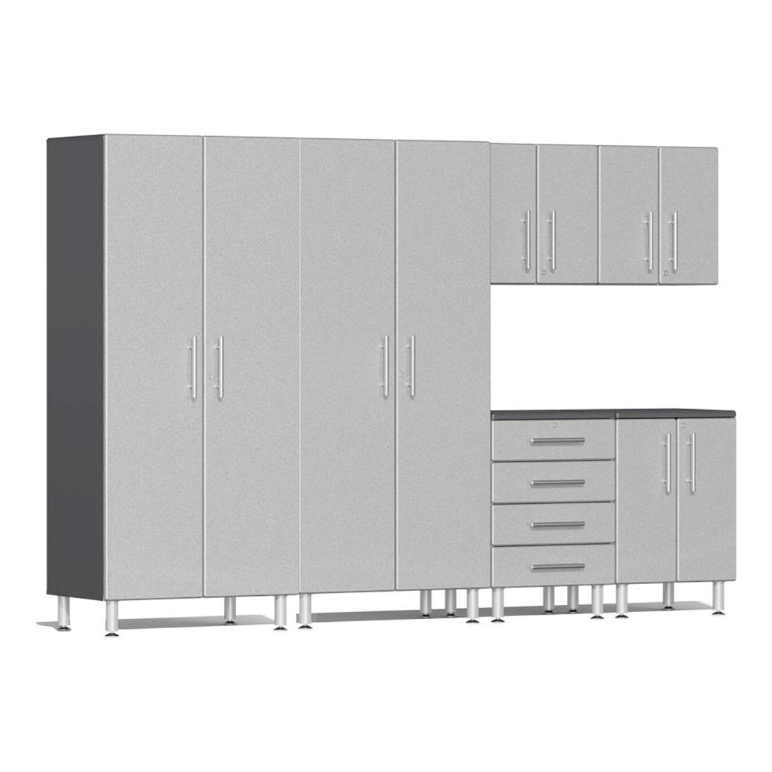 Ulti-Mate UG23060S 6-Piece Garage Cabinet Kit in Stardust Silver Metallic Grey