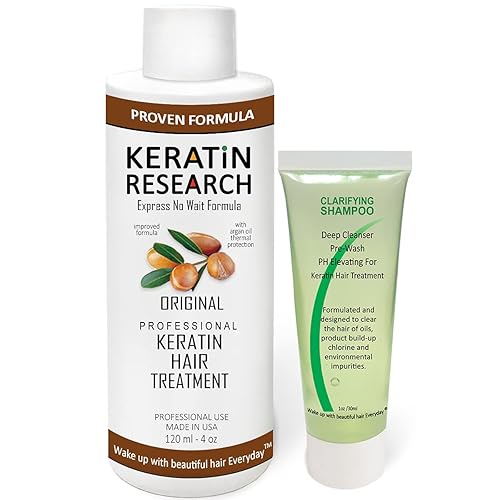 KERATIN RESEARCH Tratamiento de queratina brasileña para el cabello alisado de resultados profesionales complejo con aceite de argán fórmula