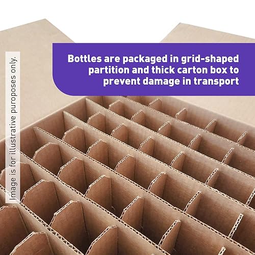 Miniatura 4 de The Bottle Depot - Paquete de 24 frascos de vidrio de 4 onzas con tapas - Ámbar transparente - Acabado de cuello 58-400 - Protección contra rayos UV