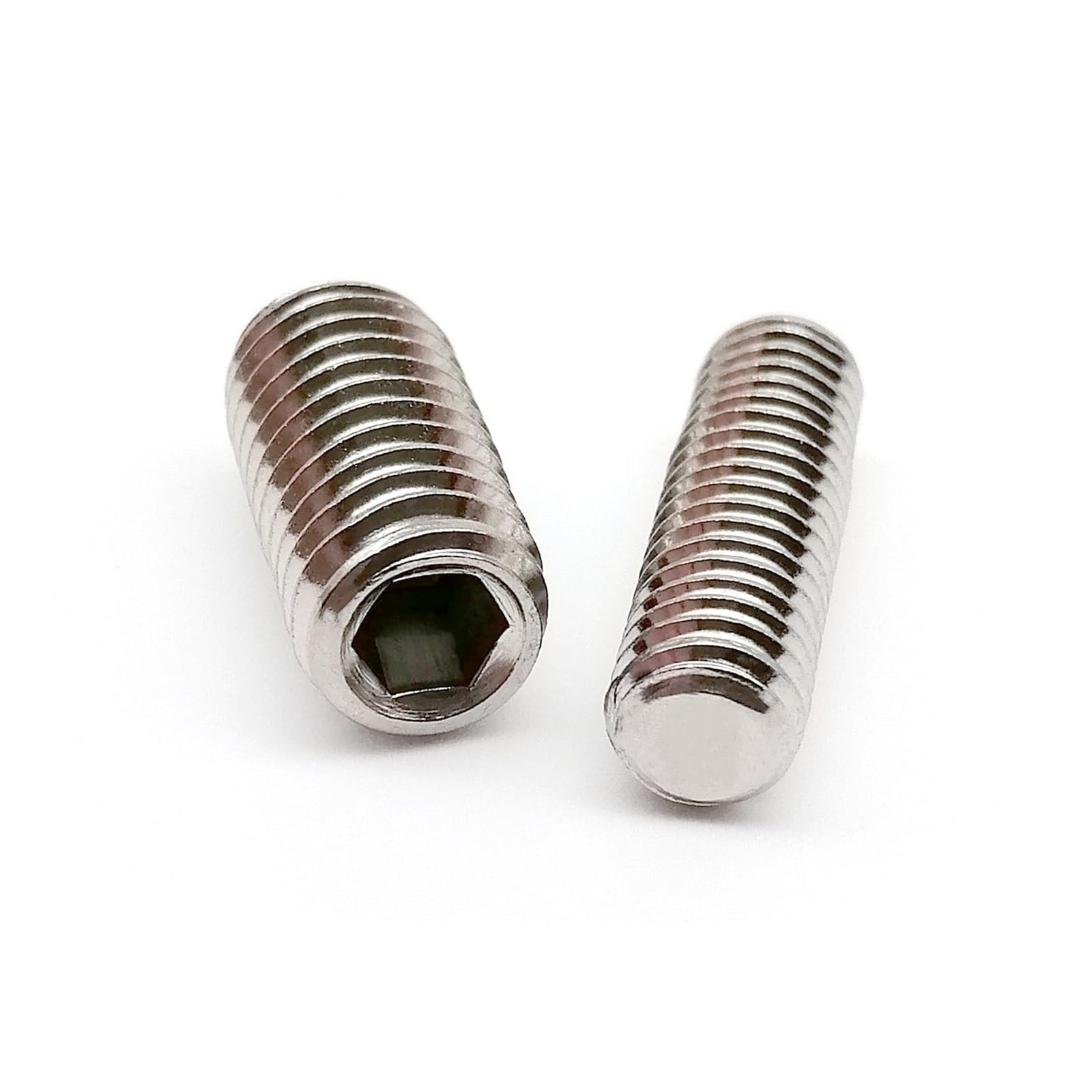 316 A4 Acero inoxidable M3 - M12 DIN913 Hexágono hexagonal Tornillo de fijación perno punta plana(M4 50pcs,8mm)