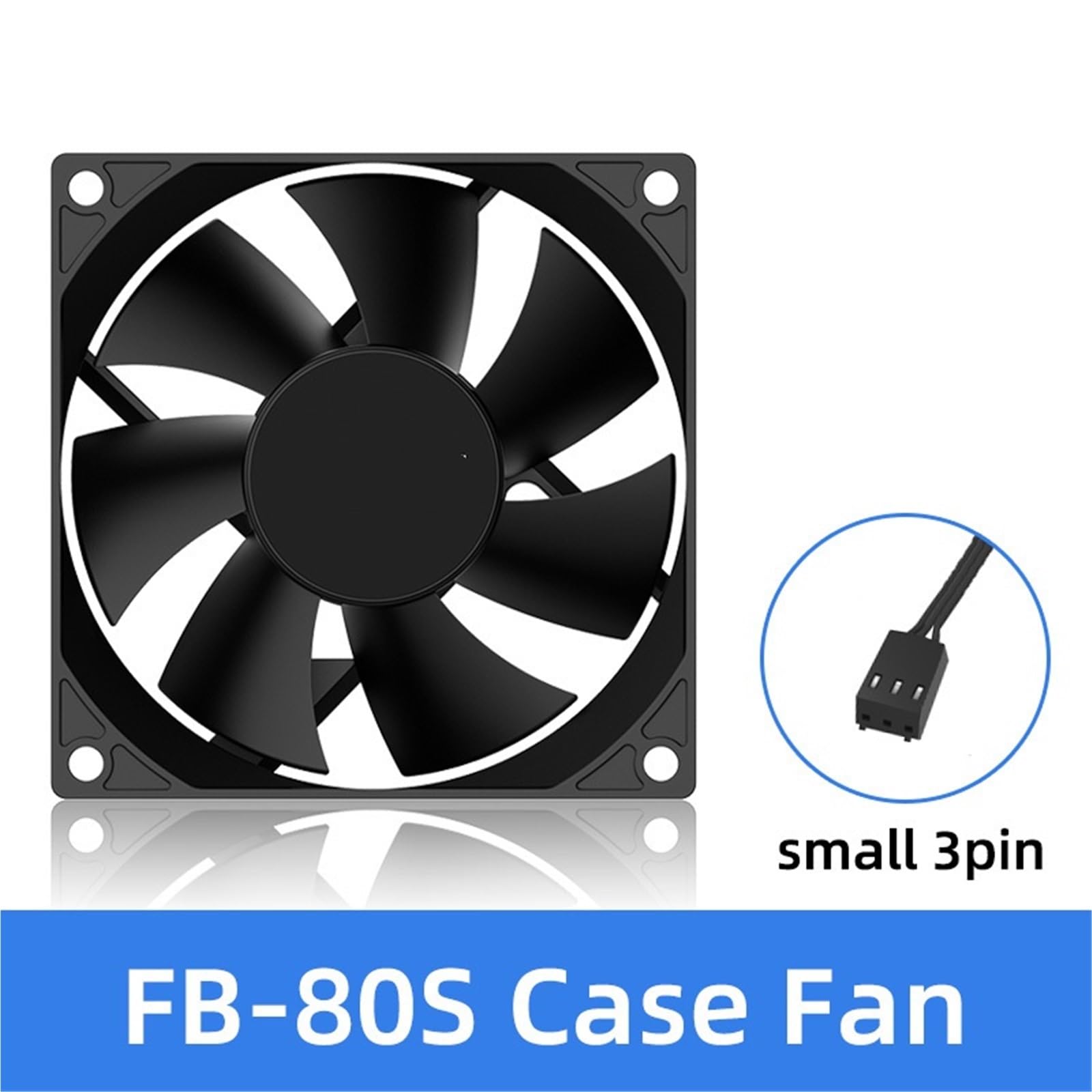 FB-80S 80X80X25MM Ventola di Raffreddamento 3PIN DC12V Silenzioso Mini Micro Ventola silenziosa for Computer 8 cm Cuscinetti Idraulici Ventola di Raffreddamento del Server | Fan