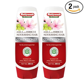 Baidyanath Amla and Hibiscus Nourishing Hair Conditioner I For Dry And Damaged Hair I 200 ML | Pack of 2