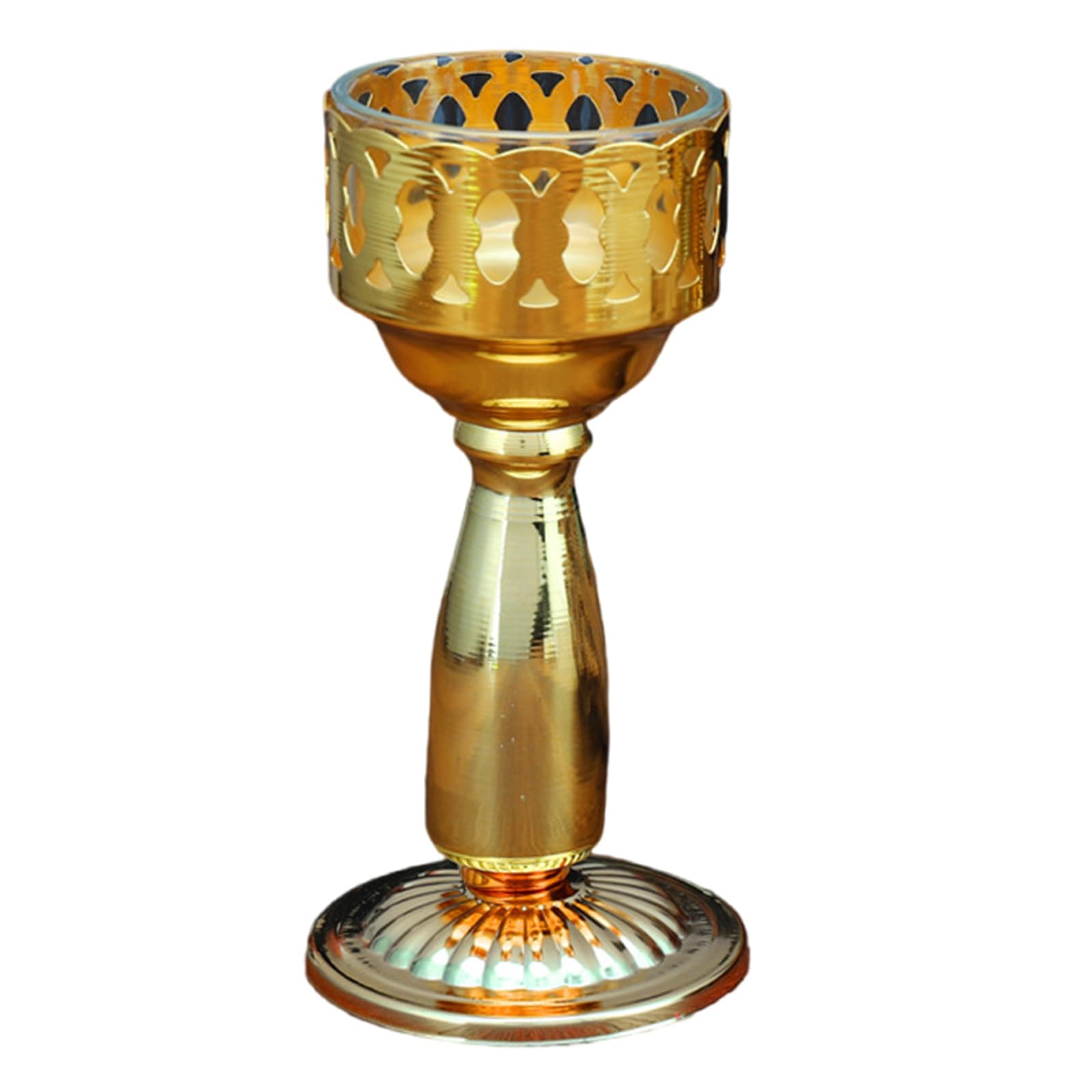 Elagant Candlestick Traditional Chinese God of Wealth Holder for Wealth Believers and Collectors Traditional Cultural Symbol