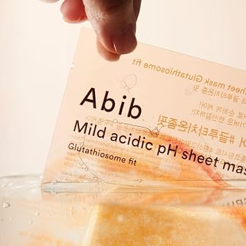 Abib Mild Acidic pH Sheet Mask Glutathiosome Fit - Aydınlatıcı C vitamini & Kafein Maskesi