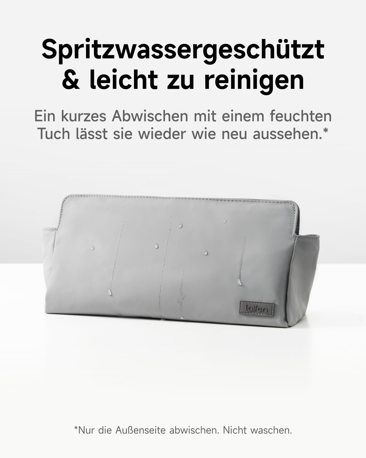 Laifen Premium Aufbewahrungstasche für Haartrockner, Reisetasche mit Magnetverschluss, Kompatibel Air, Mini, Neo & Neo Special, Schmutzabweisend, Grau