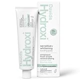 Hydroxi Fluoride Free Nano Hydroxyapatite Toothpaste for Remineralizing Enamel & Sensitive Relief, Whitening, Antiplaque, SLS Free, Natural Peppermint, 4 oz, Made in USA