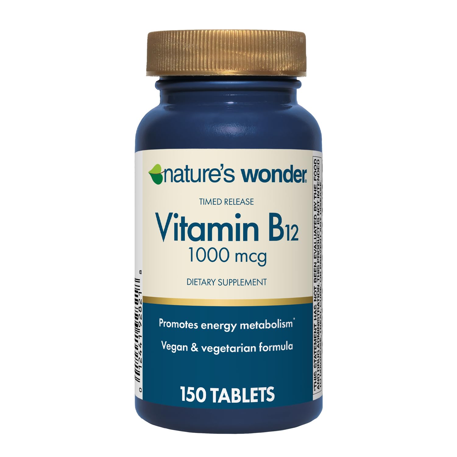 Nature's Wonder Vitamina B12 1000 mcg de liberação prolongada 150 comprimidos