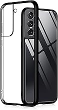 Galaxy S21 5G ケース クリア GalaxyS21 SC-51B SCG09 耐衝撃 透明 保護カバー スマホケース ソフト TPU 薄型 メッキ加工 ストラップホール付き 超軽量 カバー (紫砂ブラック)