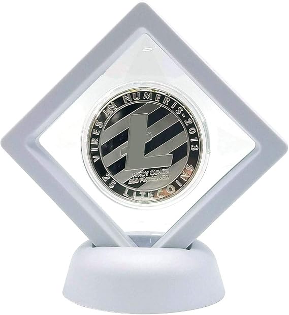 SUPIA Actual Physical Lite Coin with Silver Plating Display Iem Case and Box Collector's Set (Silver Lite Coin)