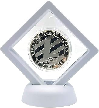SUPIA Actual Physical Lite Coin with Silver Plating Display Iem Case and Box Collector's Set (Silver Lite Coin)