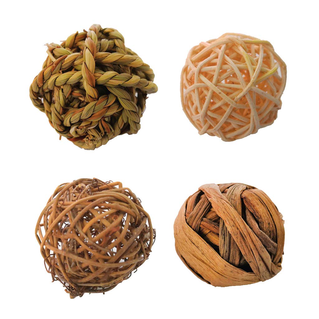 NEWFT Natural Grinding Gnawing Hamster Pet Toy Accessories for Small Pets Chewing Teeth Care