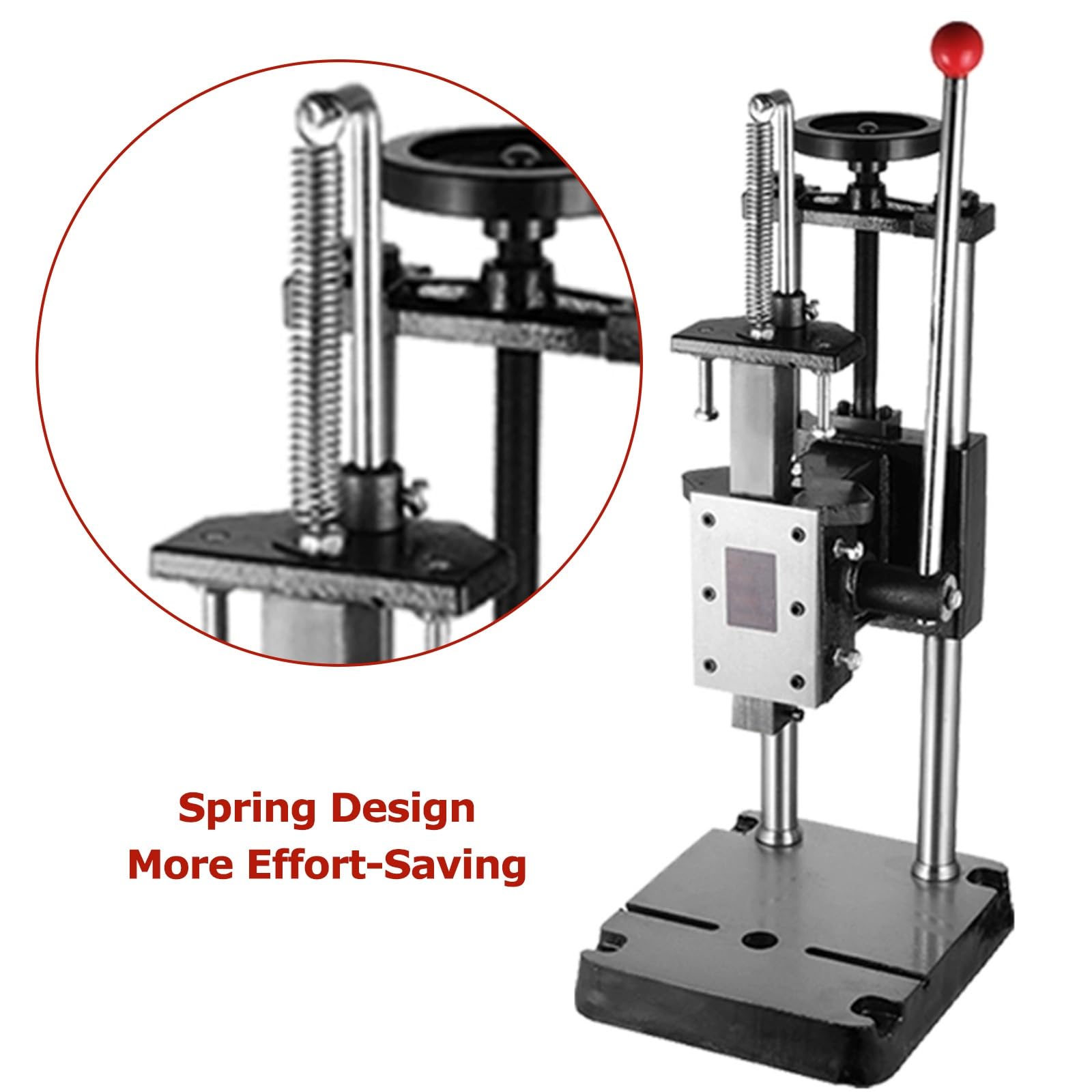 Prensa de Doble Columna, Máquina Troqueladora Manual, Fuerza Nominal Máxima: 12 KN/1,2 Toneladas, Estampado, Troquelado y Perforación de Grado Industrial