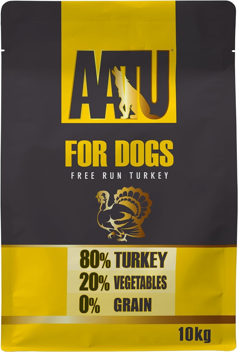 AATU 80/20 Complete Dry Dog Food, Turkey 10kg - Dry Food Alternative to Raw Feeding, High Protein. No Nasties, No Fillers.