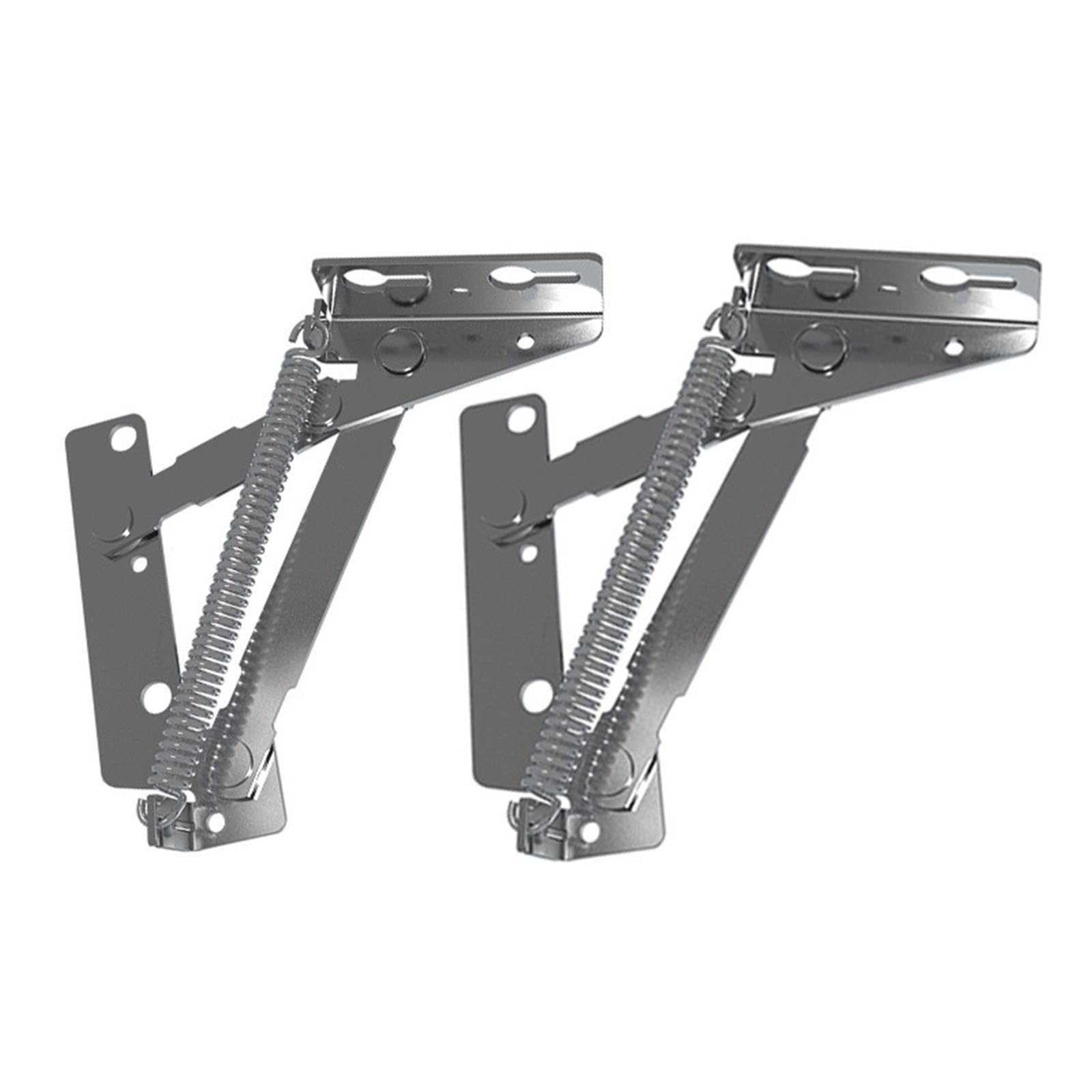 1 Pair of 80 Degree Cabinet Hinges, Bridge Spring Hinges, Fully Covered Cabinet Door Hinges, Furniture Folding Spring Hinges