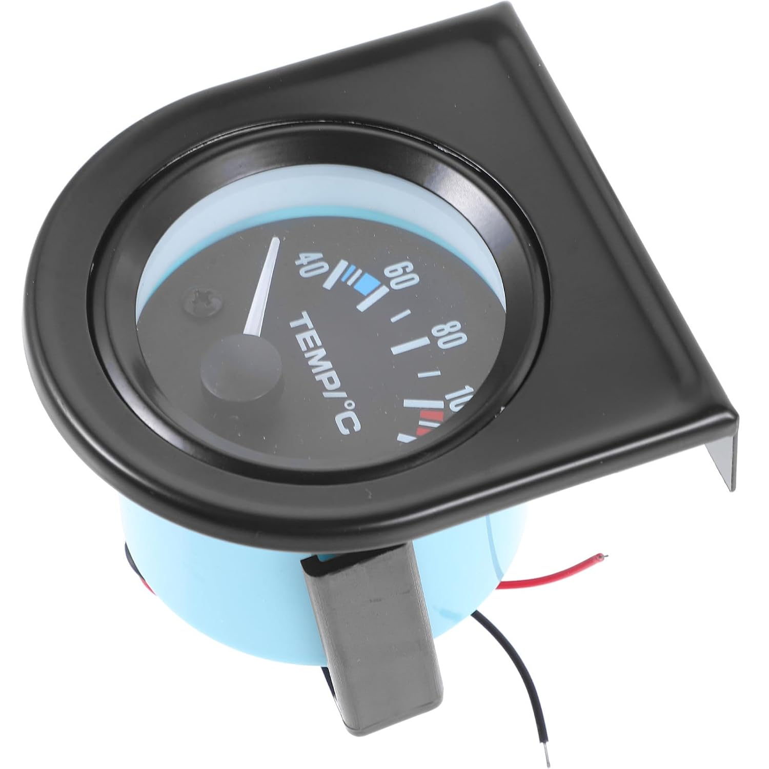NUOBESTY Water Temperature Gauge 52mm Car Water Temp Meter 40-120℃ Black Dial Automotive Temperature Indicator for Vehicle Cooling System