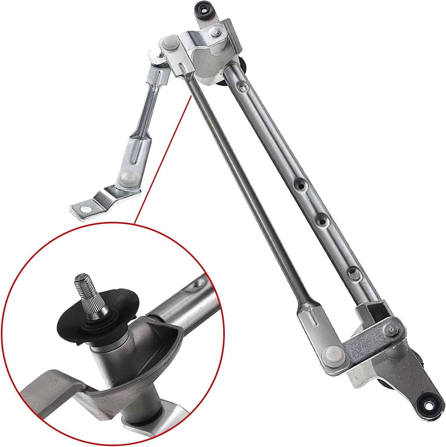 A-Premium Front Windshield Wiper Transmission Linkage Assembly Compatible with Chevrolet & GMC Vehicles - Equinox & Terrain, 2010-2017, Sport Utility - Replace# 25948436, 84126961