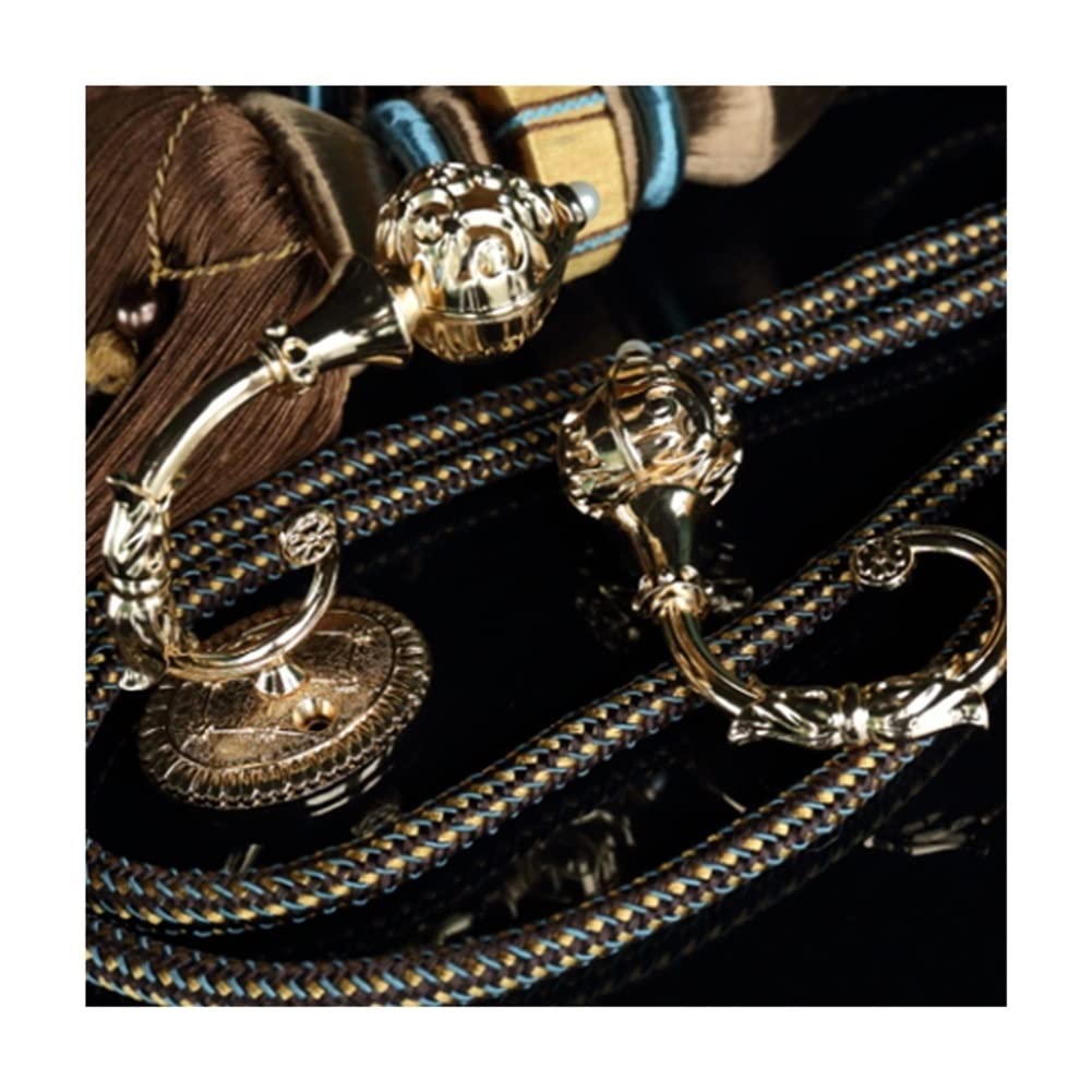 Fermatende per Tende, Ganci per Fermatende Cavi con Nappe, Ganci per Fermatende retrò alla Moda, Resistenti, 2 Pezzi（C）