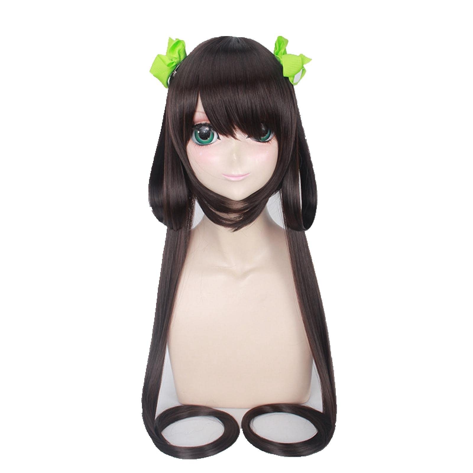 5v5 Arena Game Arena of Valor Long Black Cosplay Wig Synthetic Hair 80cm Ancient Woman Wigs For Part