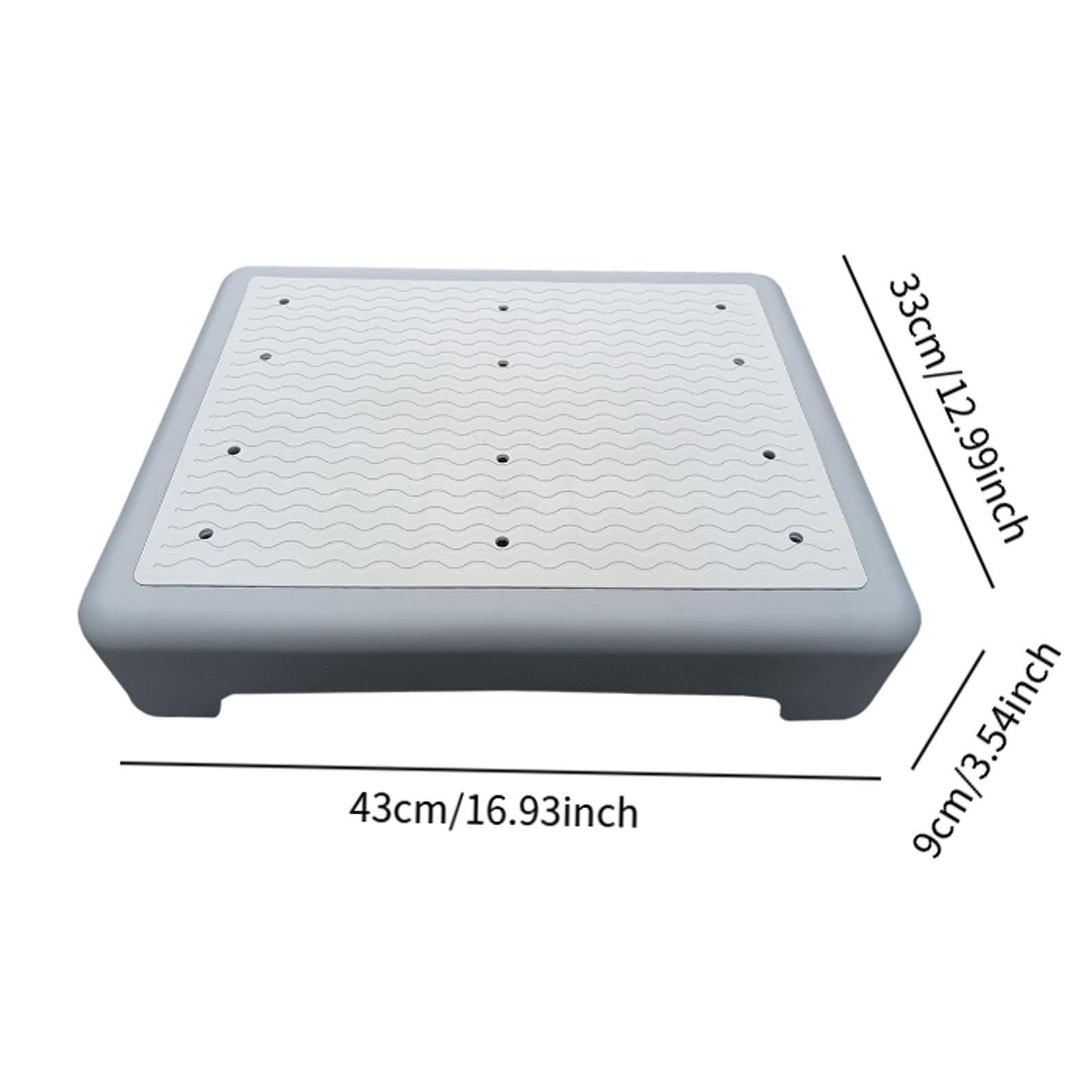 Sharplace Taburete de ducha Taburete Paso elevador para el baño de la bañera de la cama, Gris
