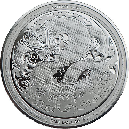 Mythical TANIWHA Maori Kotahi Tara 1 Oz Silver Coin 1$ New Zealand 2017