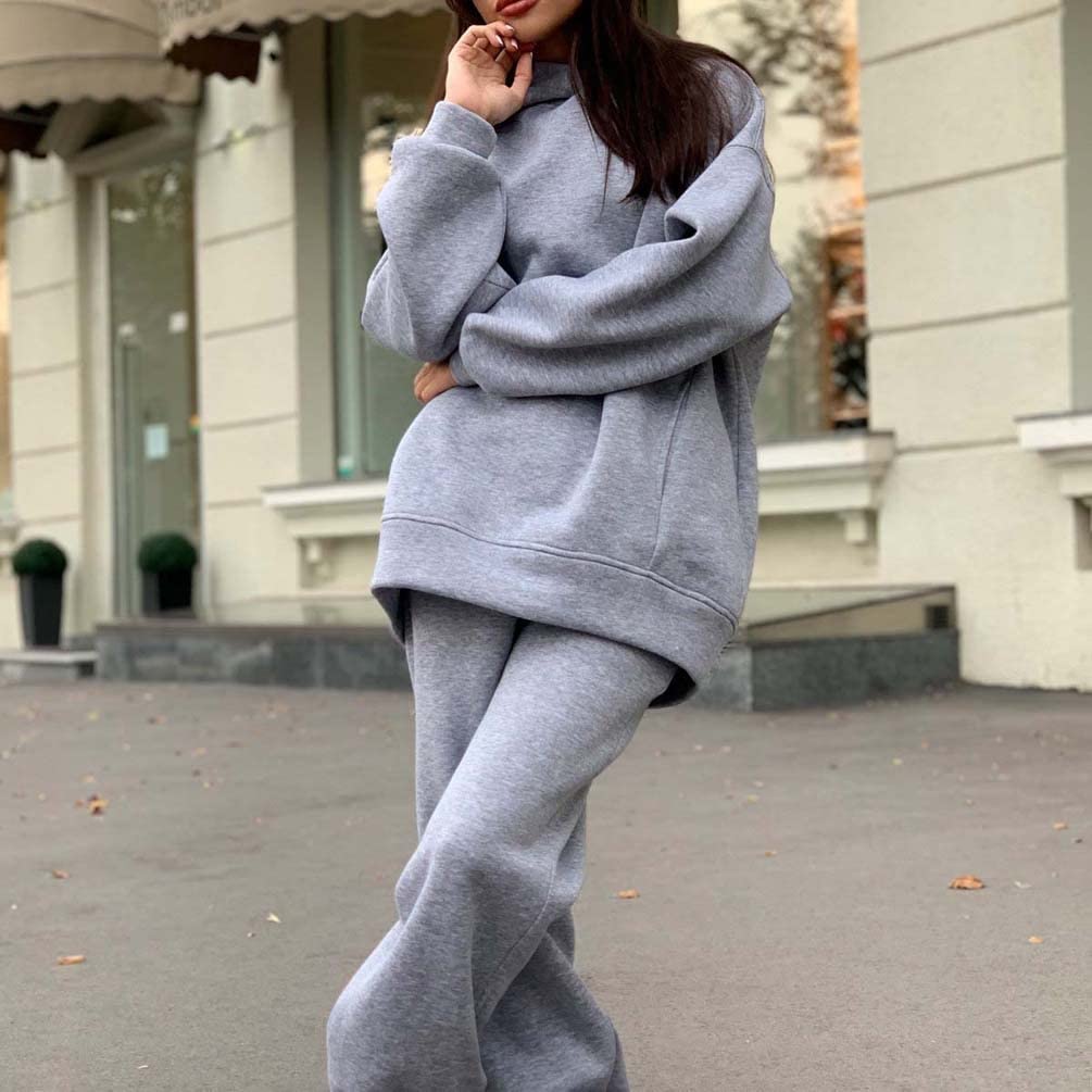 Tuta Sportiva Da Donna, Tuta Sportiva, Tuta Da Jogging, Tuta For Il Tempo Libero In 2 Pezzi Da Donna, Felpa Con Cappuccio, Pantaloni Lunghi, Abbigliamento Sportivo, Sport