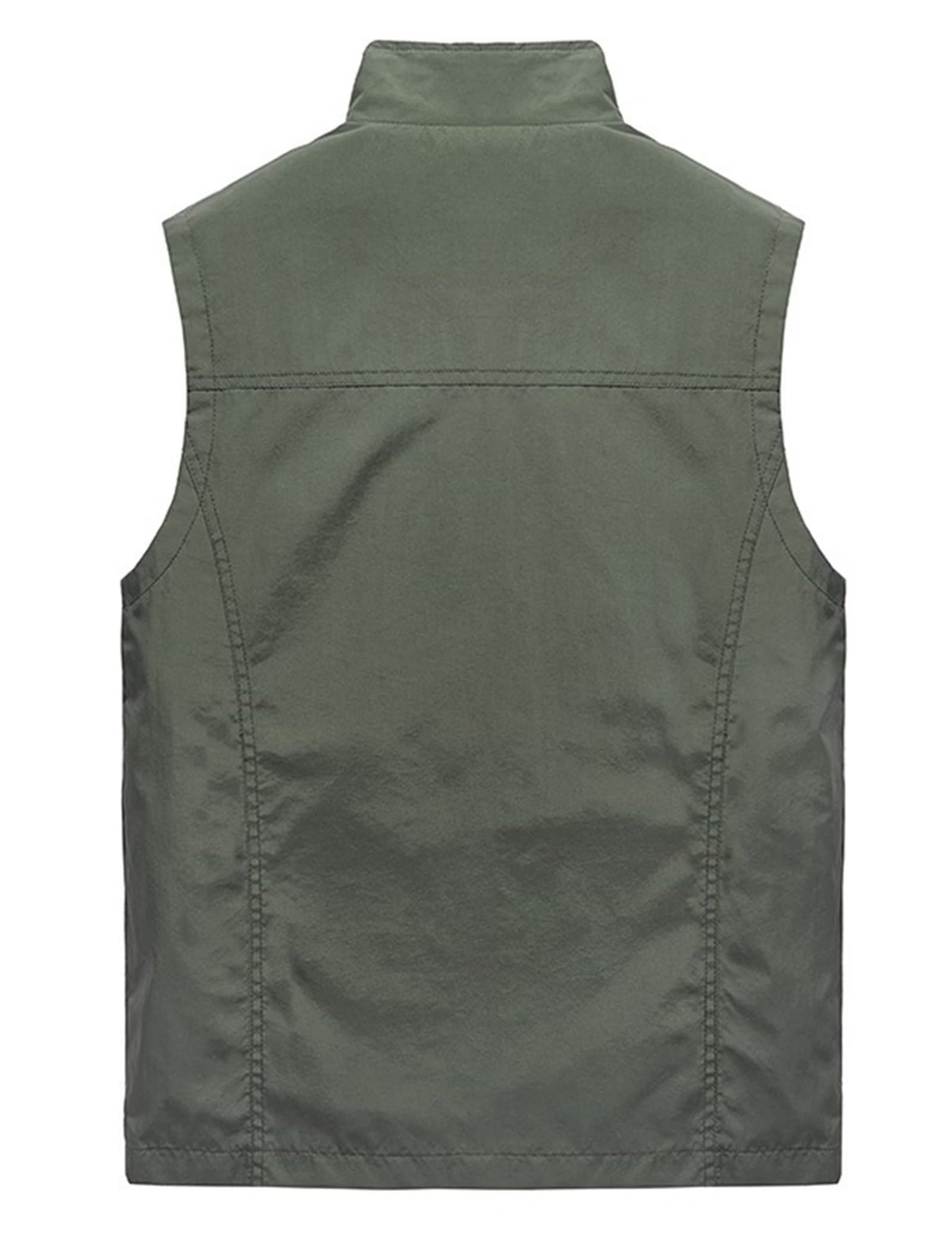 Gilet da Pesca Traspirante da Uomo All'aperto Multi-Tasche Gilet Fotografico Casuale Campeggio Pesca Gilet Air Tempo Libero Giacca Senza Maniche da Uomo Impermeabile