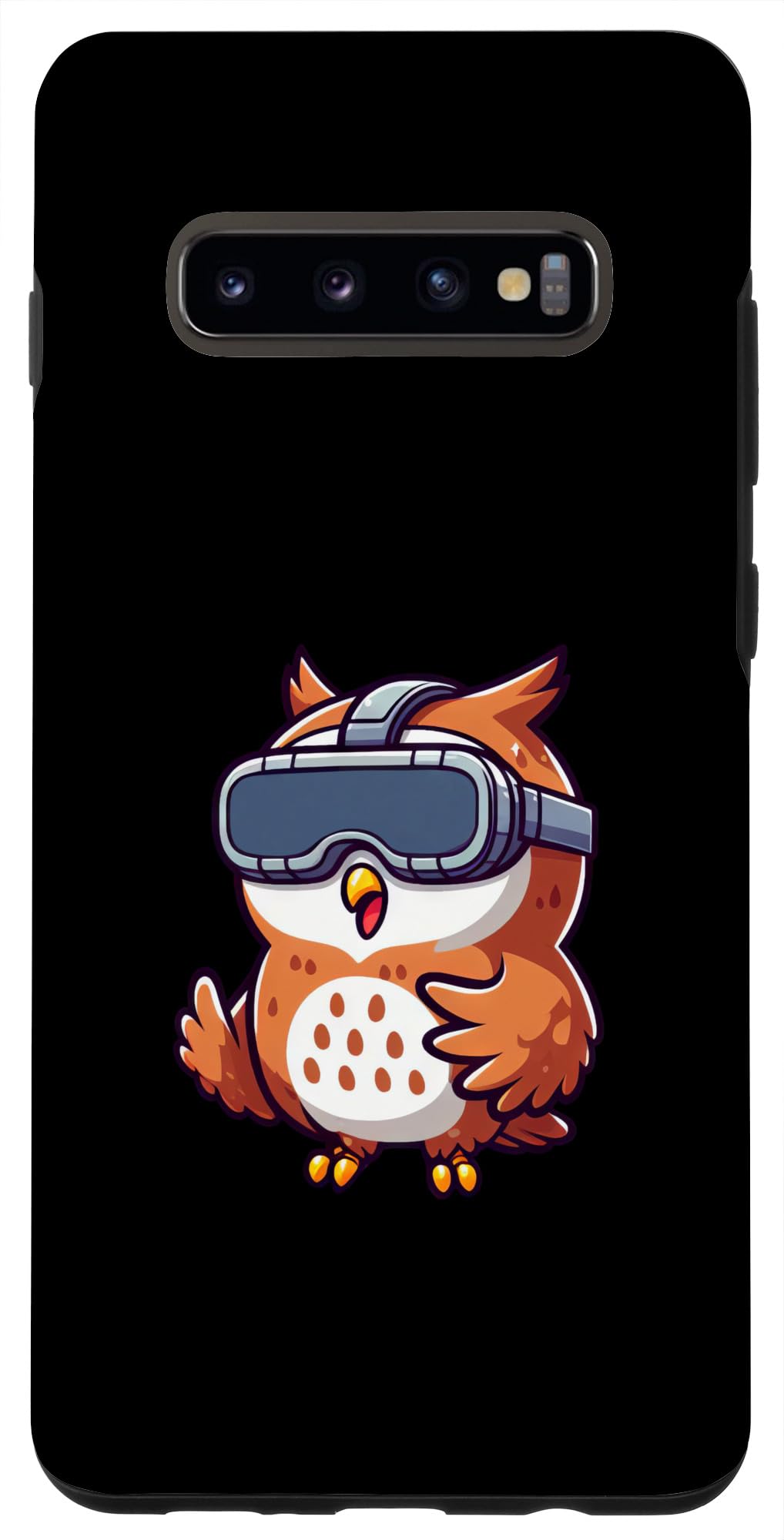 Galaxy S10+ Cute Owl Virtual Reality Case