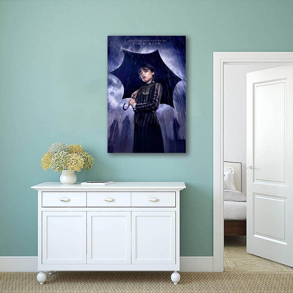Mercredi Addams Décoration Murale Gothique Pour Adolescentes, Filles