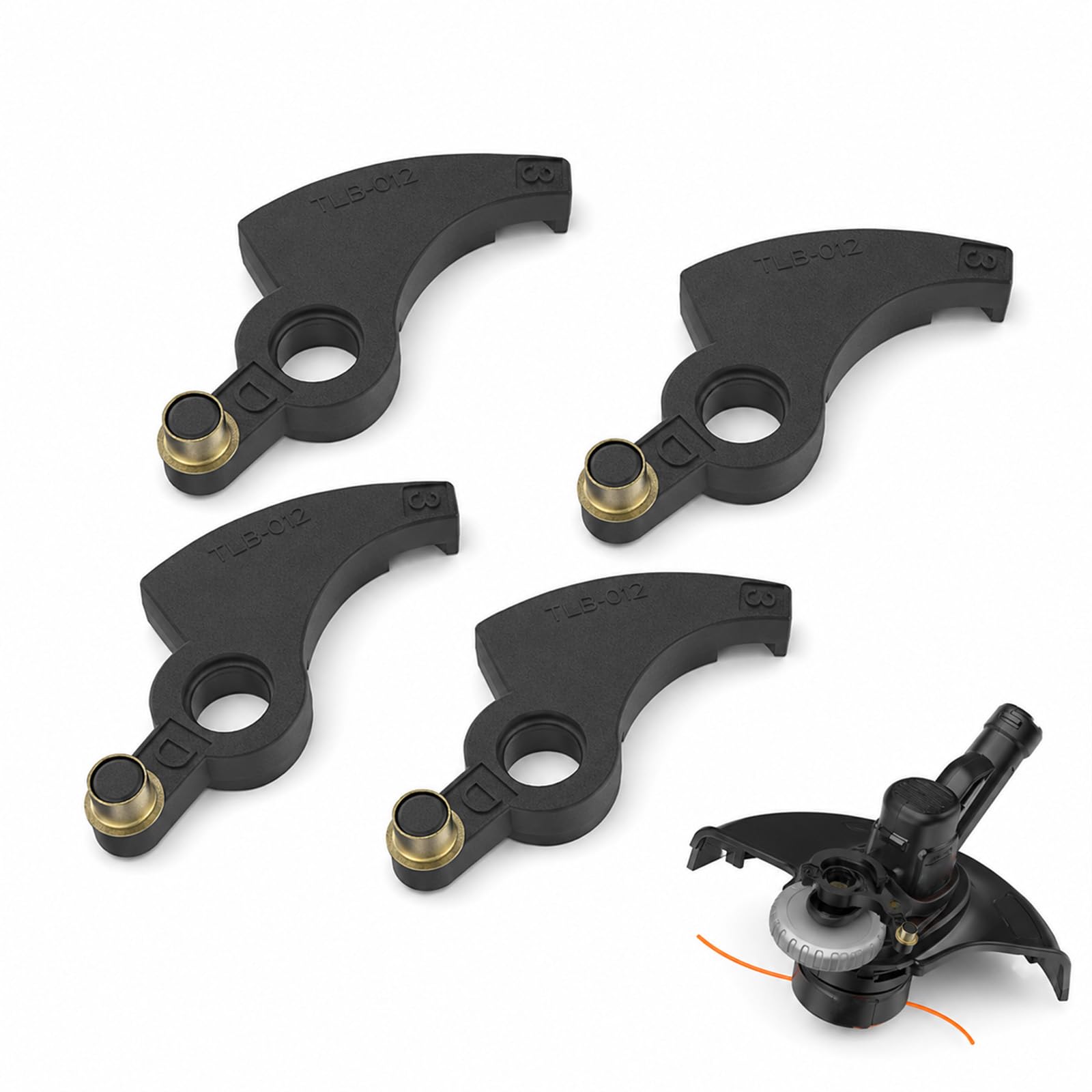 Solvind 4Pcs 90567077 Trimmer Lever Assembly, Replacement for Black & Dec-ker Strimmer Grass Trimmer, Auto-Feed Spool Lever for GL7033 GL9035 ST5530 Series