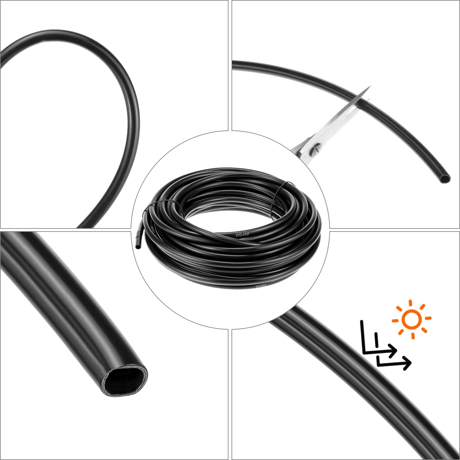 QWORK Sistema di irrigazione a goccia, kit di irrigazione a goccia automatico, sistema di irrigazione a goccia regolabile da giardino