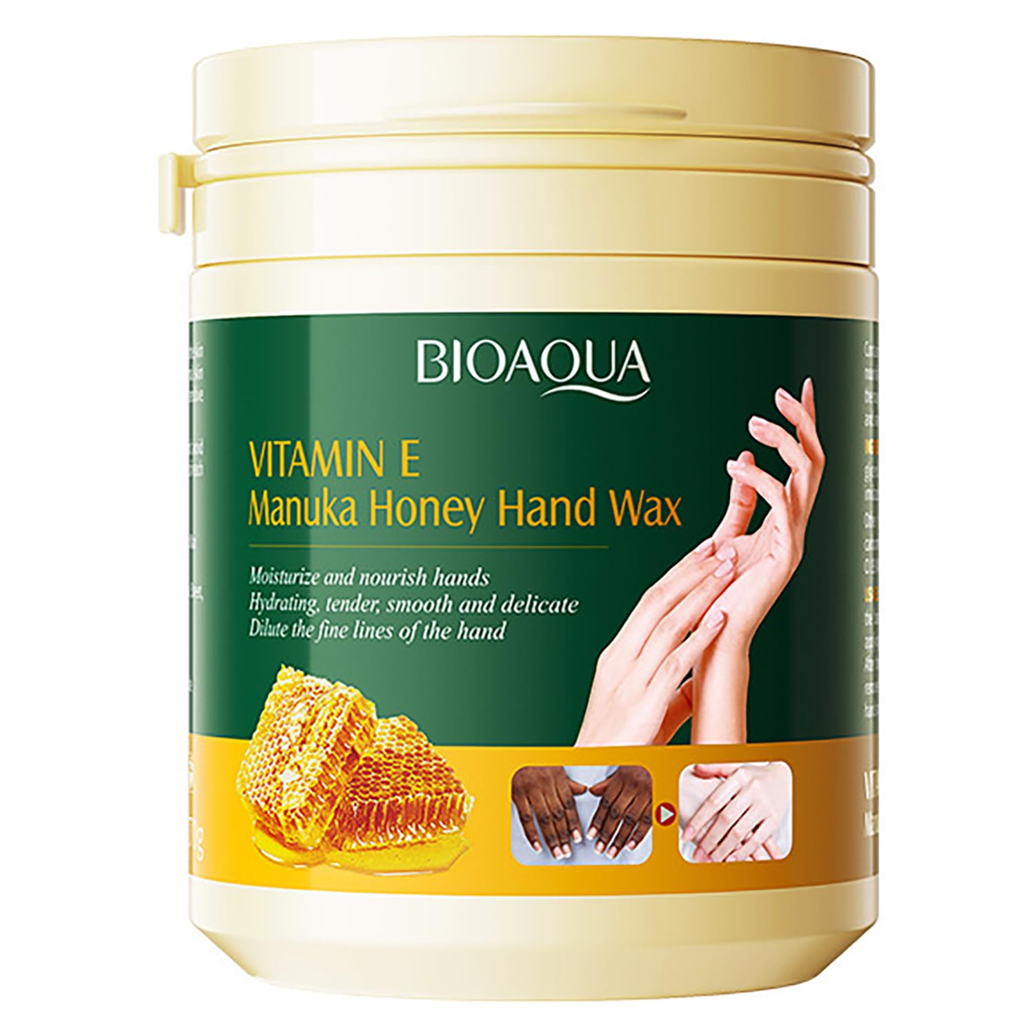 Manuka Honey Hand Wax Mask Vitamin E Moisturizing Nourish Hydrates Smooth Hands Skin 170g / 6oz