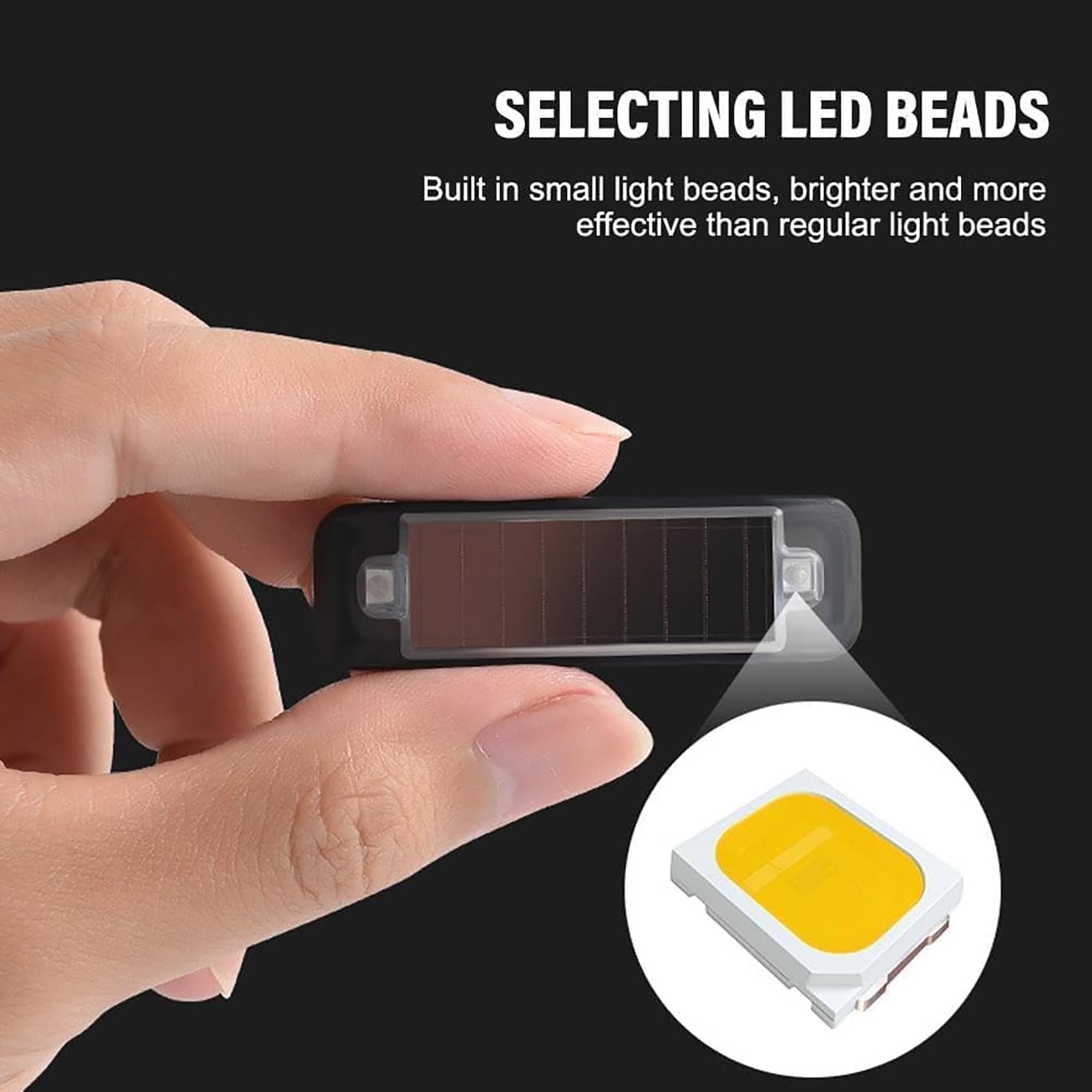 Alarme Solaire pour Voiture – Lot de 2 Feux d'avertissement LED, Lampe de sécurité factice antivol à énergie Solaire, feu de détresse Clignotant pour Voitures, Motos et vélos (Rosso)