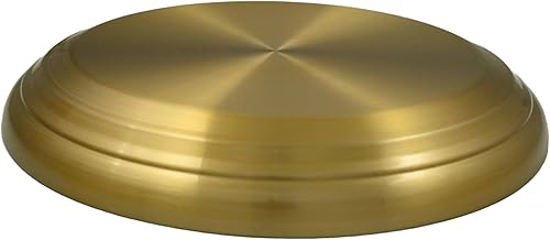 Base de bandeja de comunión de acero inoxidable para iglesias, suministros de comunión (latón mate)