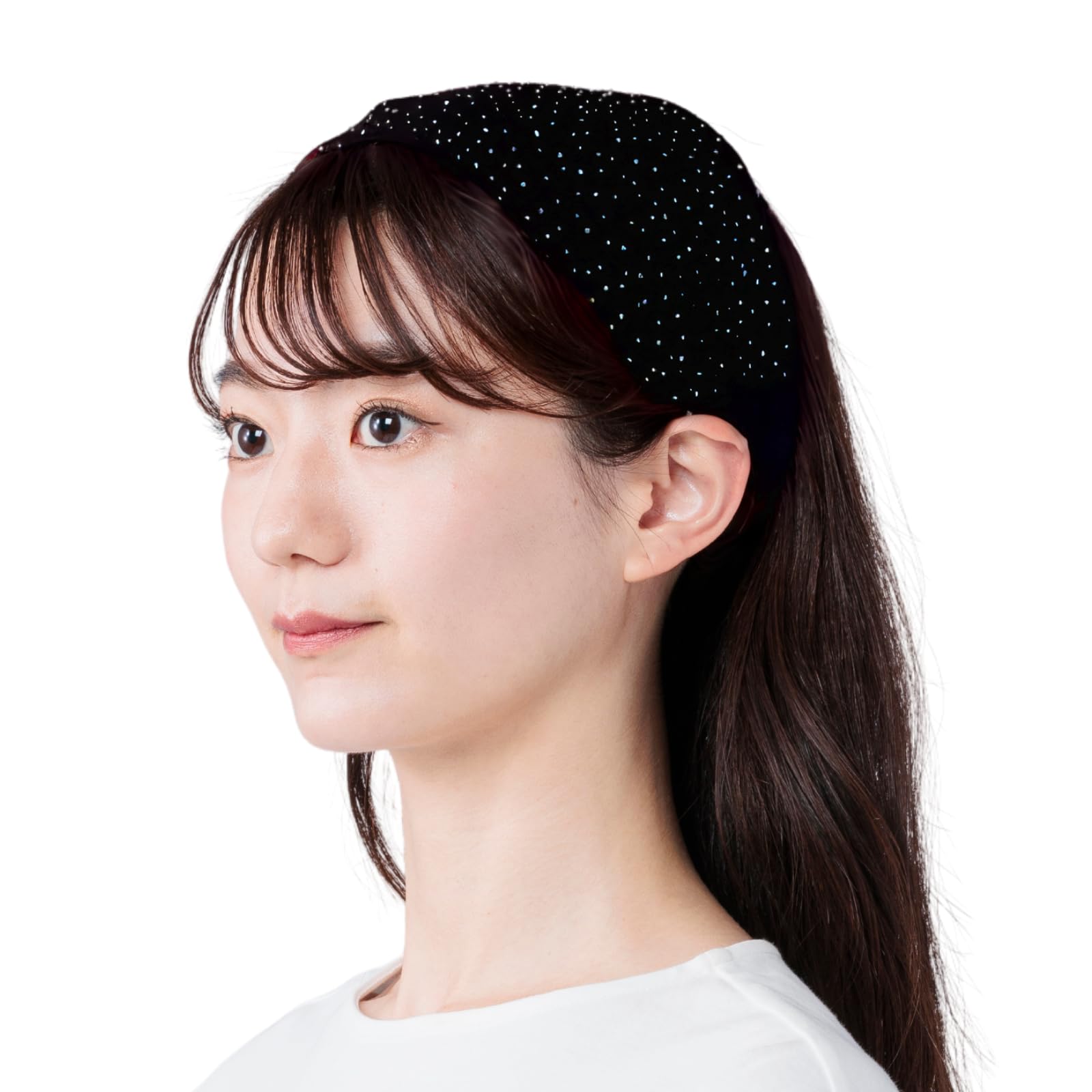 Amazon.co.jp: 【3Way】痛くないのびのびヘアバンド ラインストーン