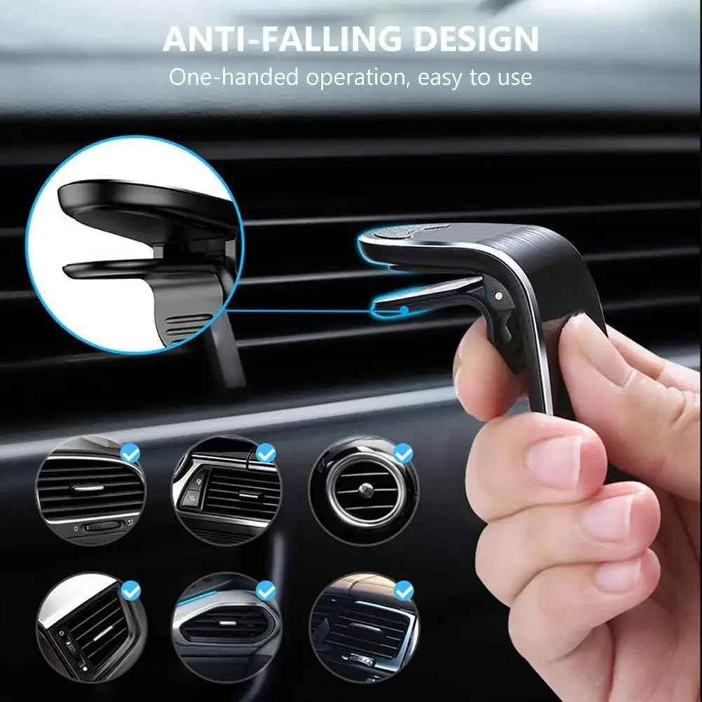 JPYDFI Supporto Magnetico Per Jeep Renegade 2015-2023 - Porta Cellulare Da Presa Aria Con Rotazione 360°